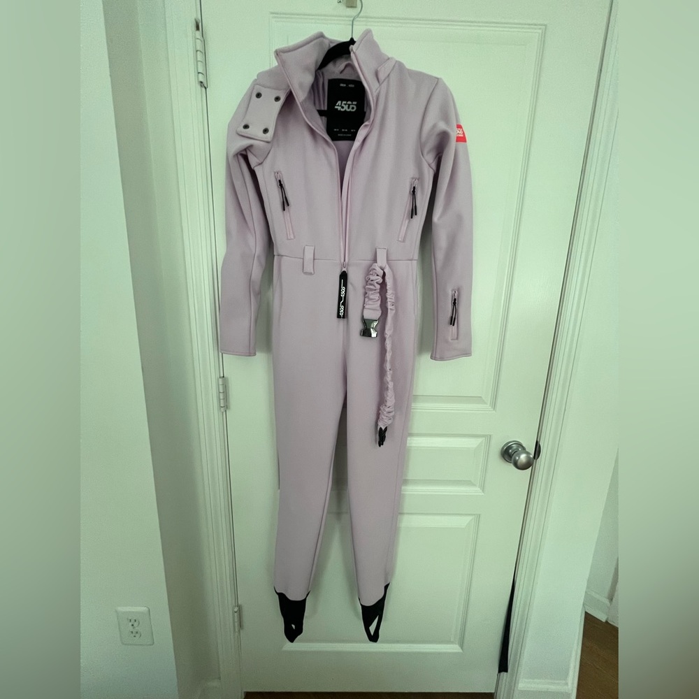 ASOS 4505 Ski Fitted Belted Ski Suit with Hood